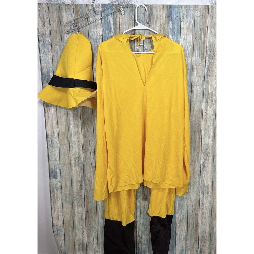 Rubies Curious George Man in the Yellow Hat 3-Piece Adult Costume One Size - Picture 5 of 16